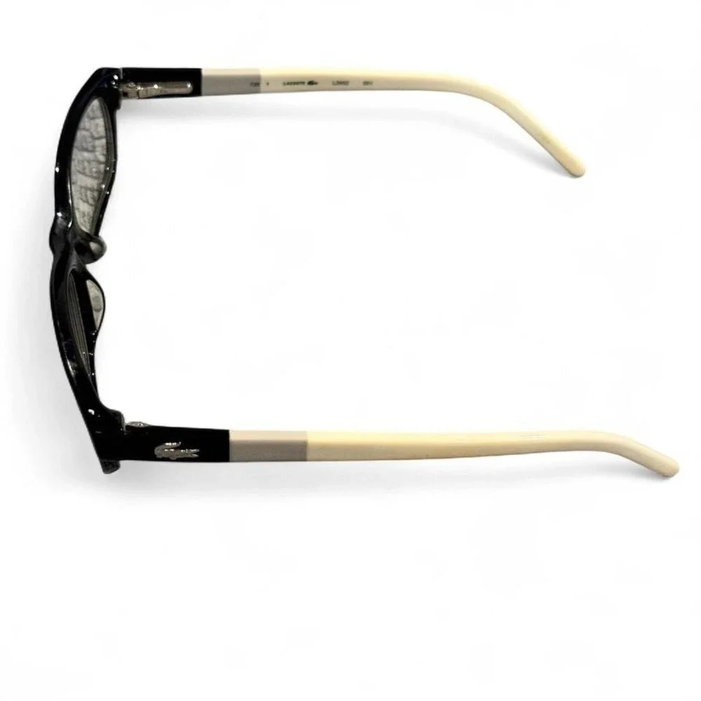 Lacoste L2652 001 Eyeglass *ONLY Frames Black White Rectangle Golf Preppy Office